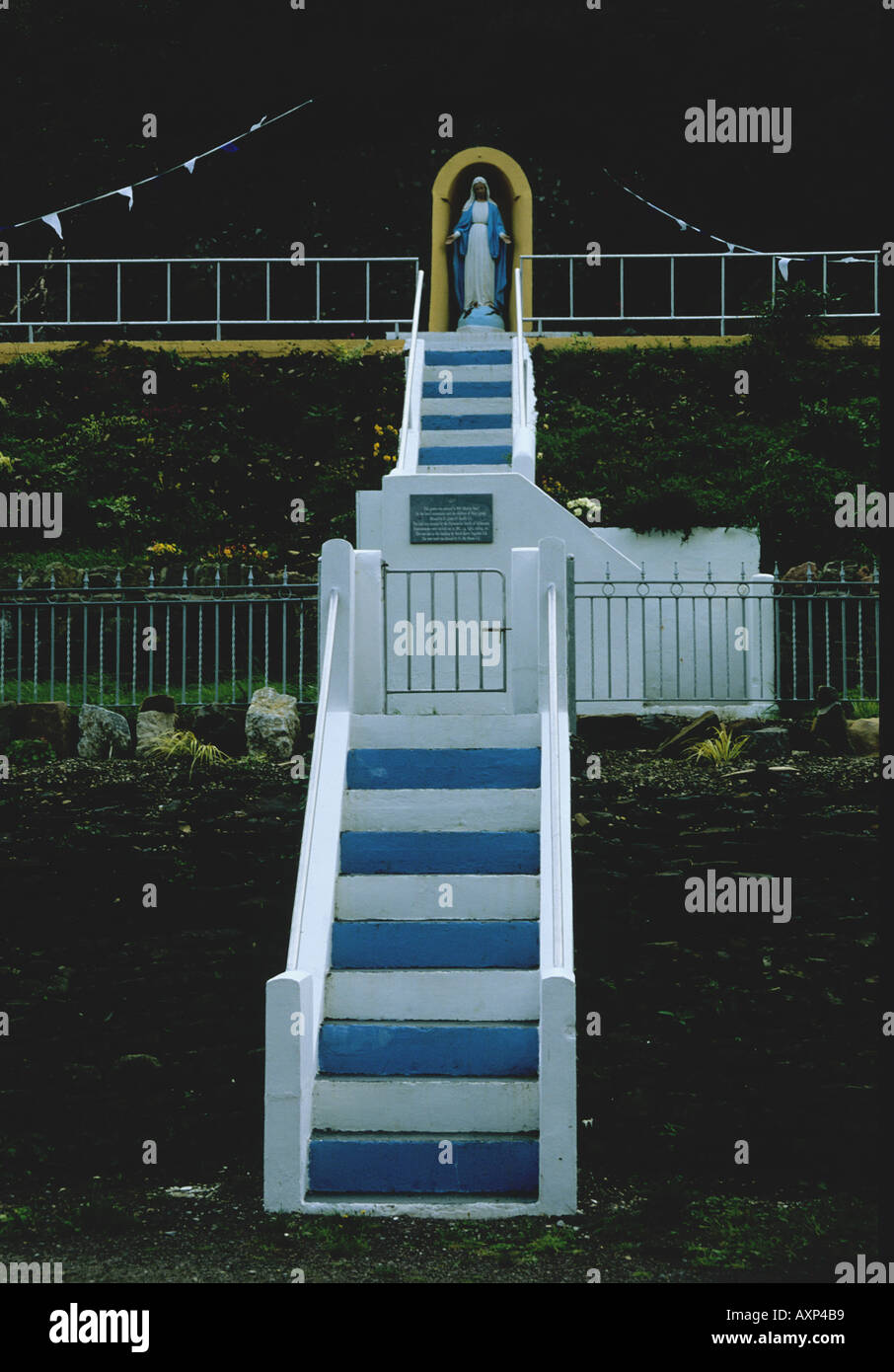 A road side shrine to the Virgin  Mary near Listowel Kerry Ireland Stock Photo