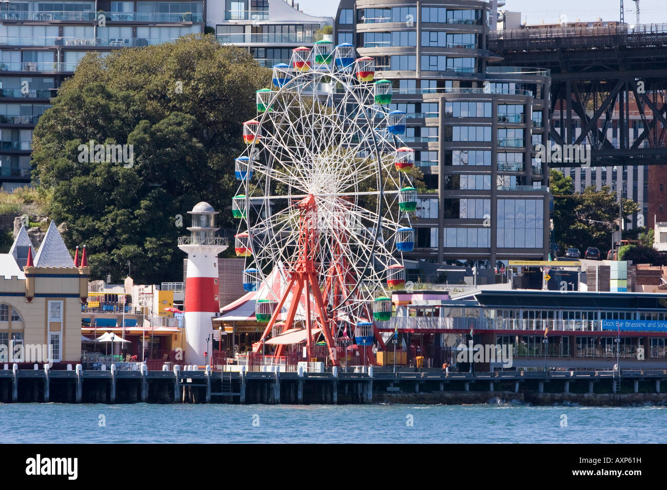 Luna Park with apartment buildings in the background Stock Photo Alamy