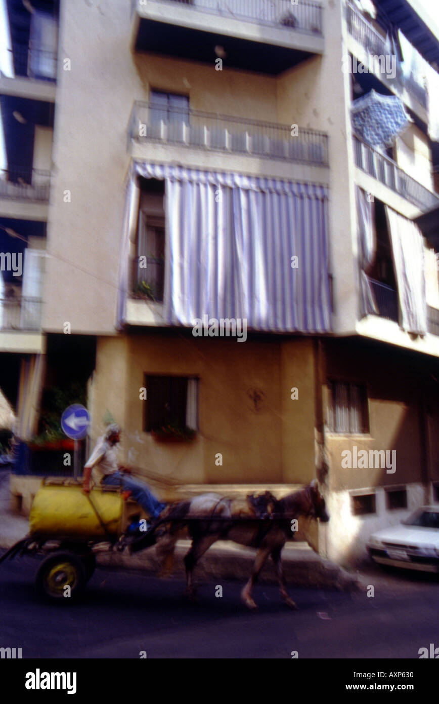 traditional gas oil seller beirut street lebanon Stock Photo Alamy