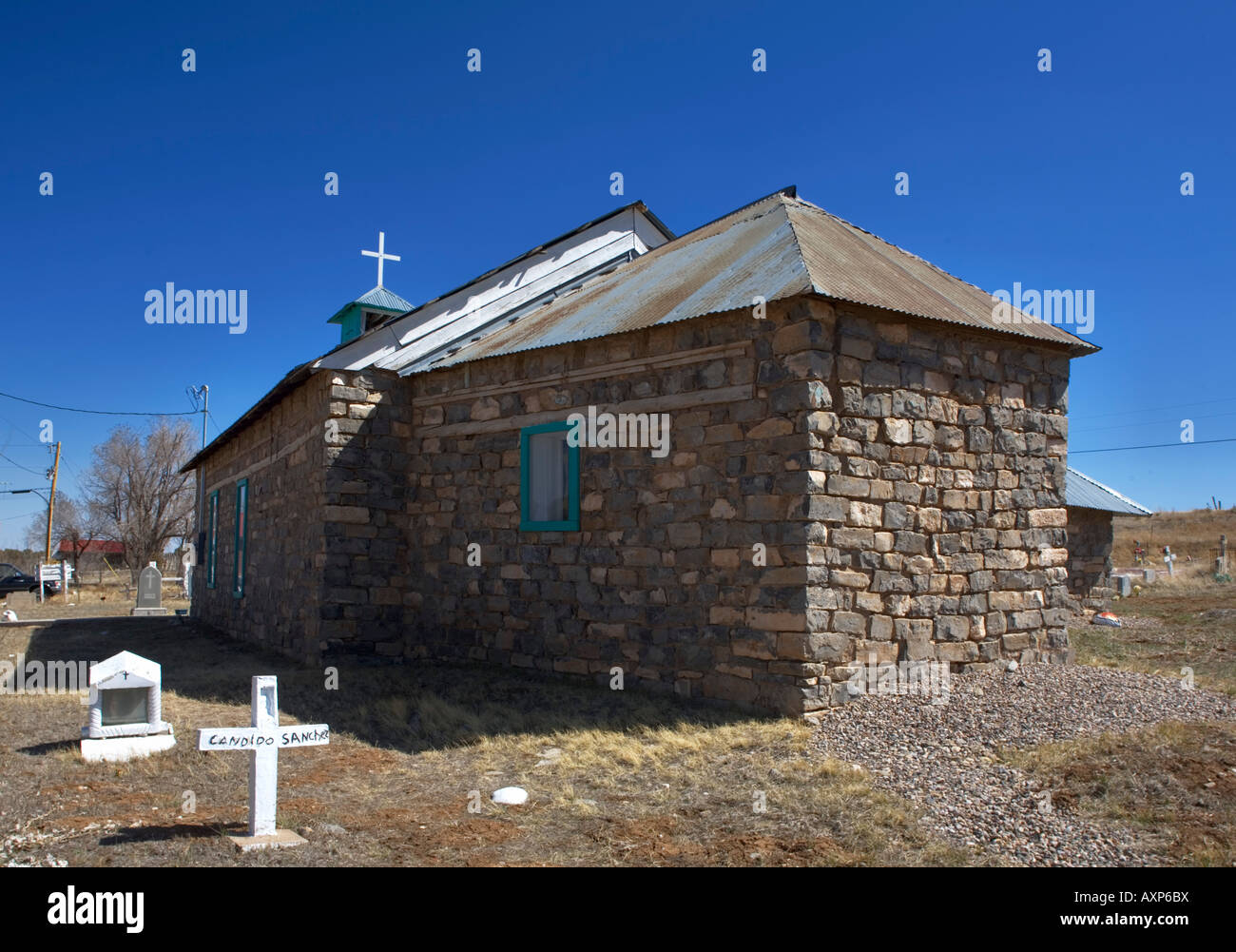 San Antonio Church Tajique NM Stock Photo Alamy