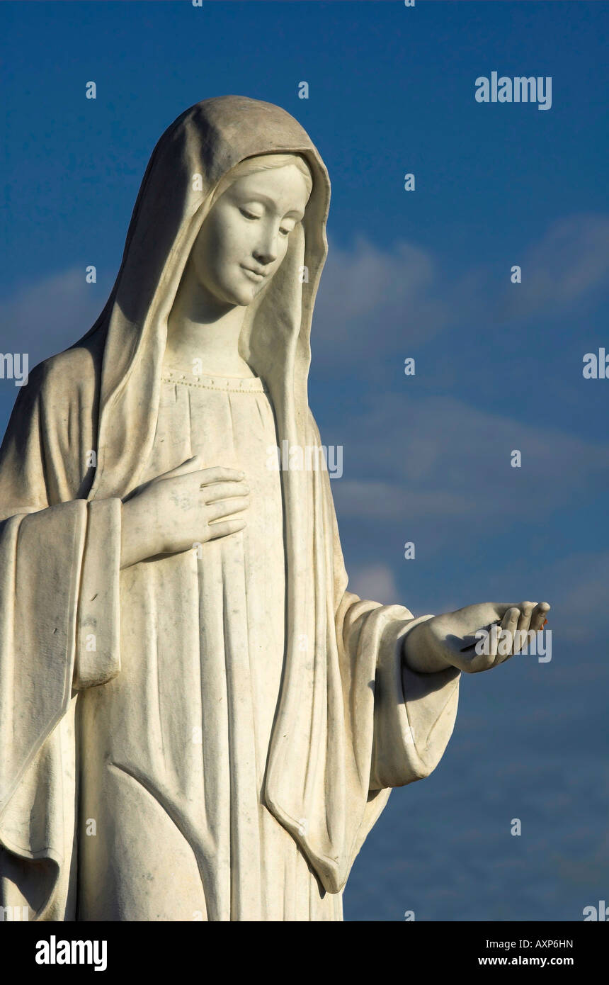 Virgin Mary, statue in Medjugorje Stock Photo