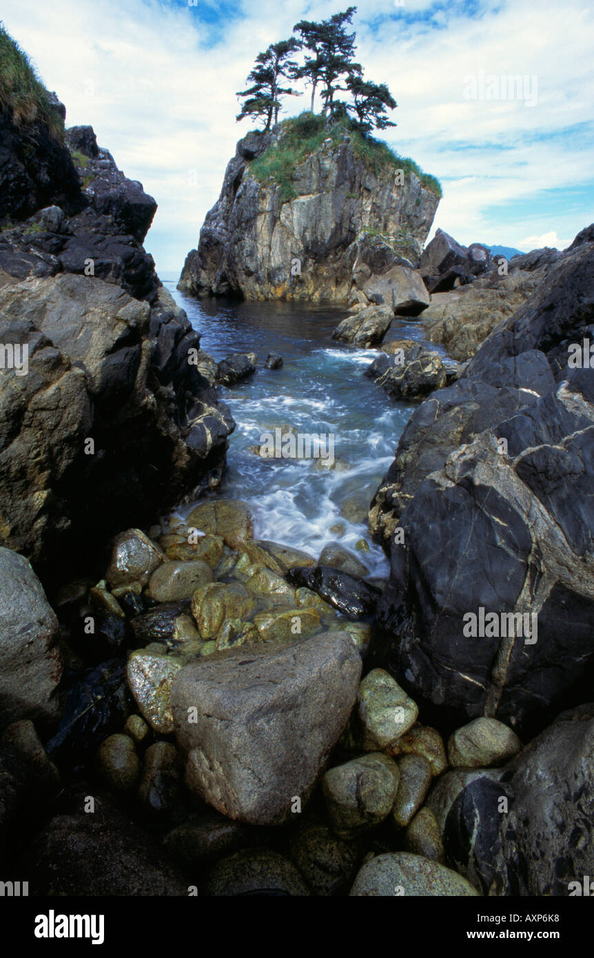 Inlet in the Queen Charlotte Islands Stock Photo Alamy