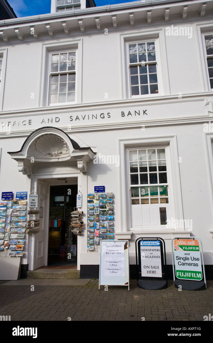 Fowey Post Office Stock Photo