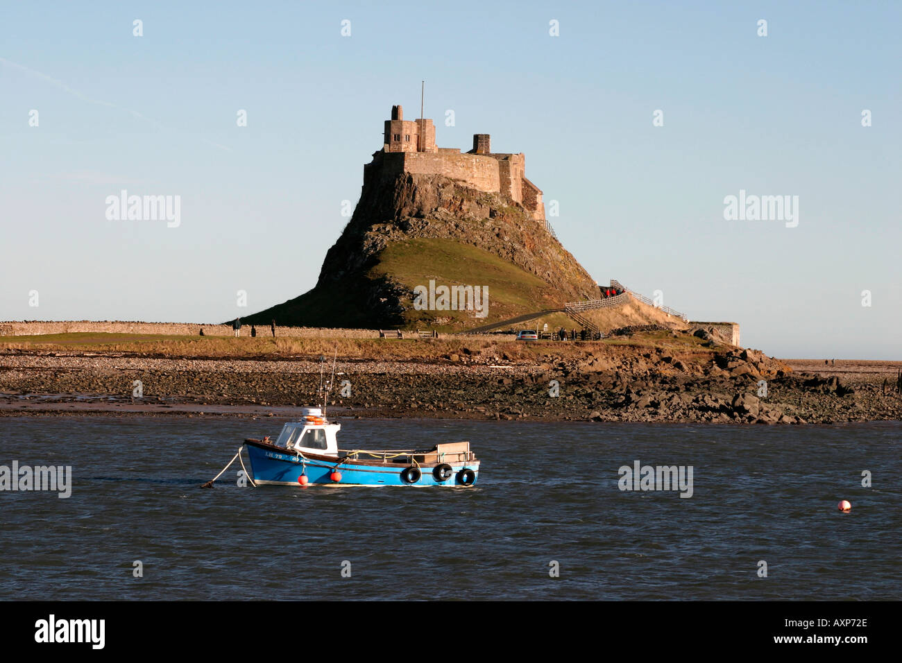 Lindisfarne Castle Holy Island Northumberland England Stock Photo