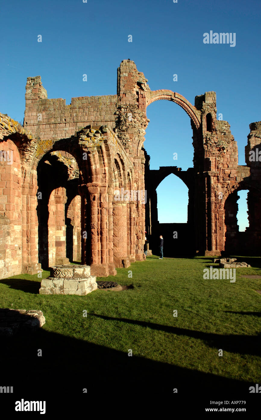 Lindisfarne Priory Holy Island Northumberland England Stock Photo