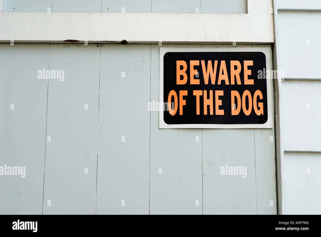 "beware of the dog sign Stock Photo - Alamy
