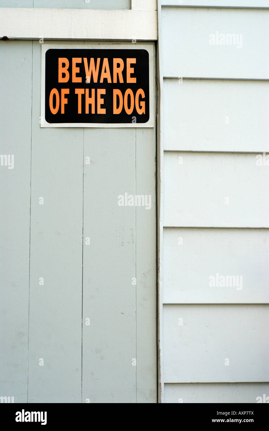 "beware of the dog sign Stock Photo - Alamy