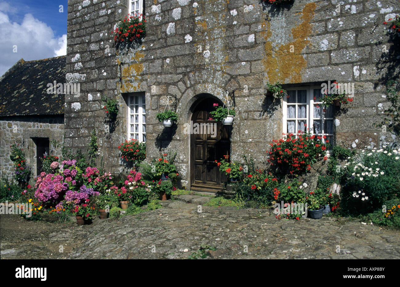 Brittany coast house Stock Photo Alamy