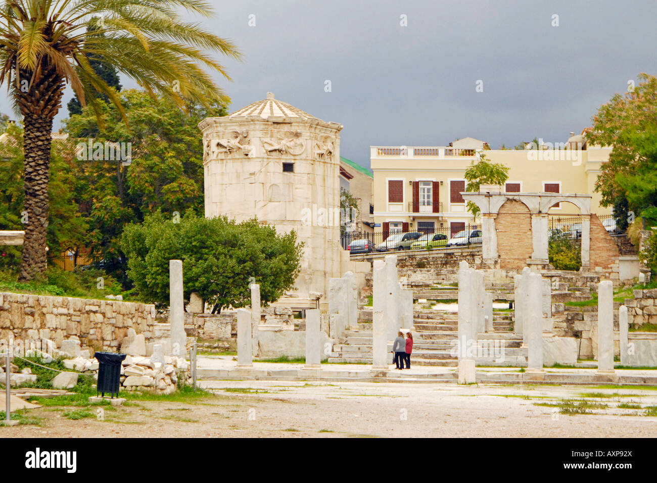 Columns from the Bath house of the Four Winds, Roman Agora, Athens ...