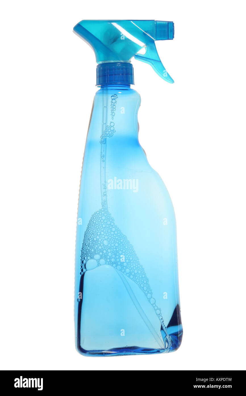 Plastic bottles with liquid cleaning agents Stock Photo Alamy
