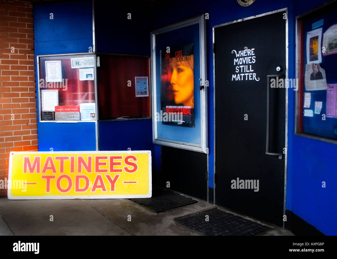 Movie theater in Lincoln City Oregon Stock Photo Alamy