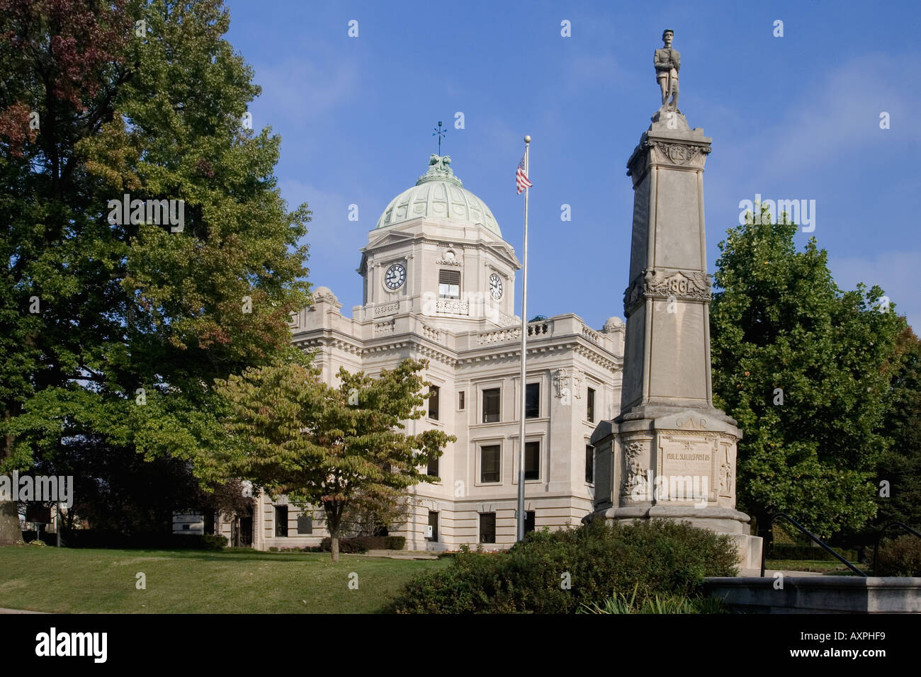 Monroe County Courthouse in Bloomington Indiana United States Stock
