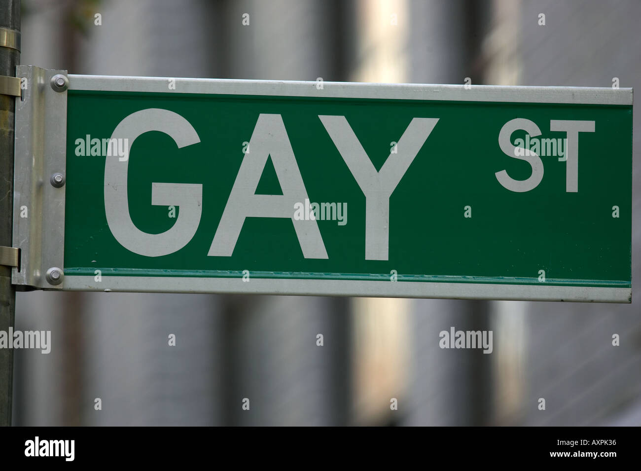 Gay street sign greenwich village lower manhattan New York America USA