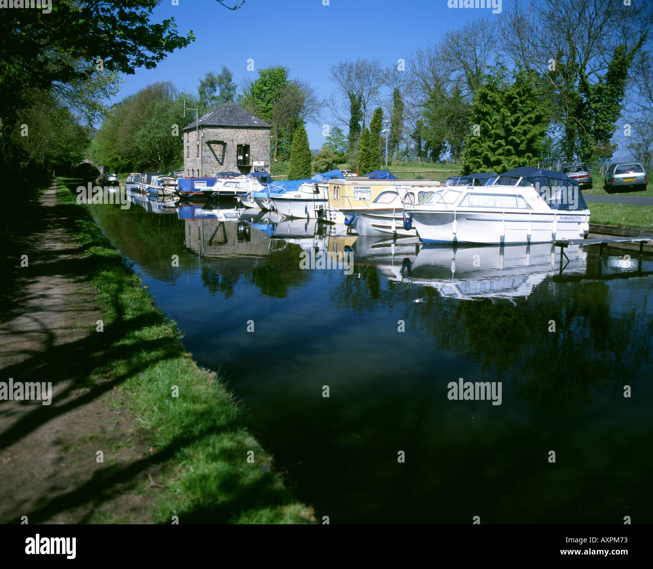 Monmouthshire and brecon canal govilon hires stock photography and