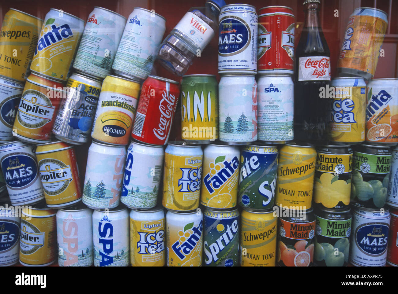 soft drink tin cans Stock Photo Alamy