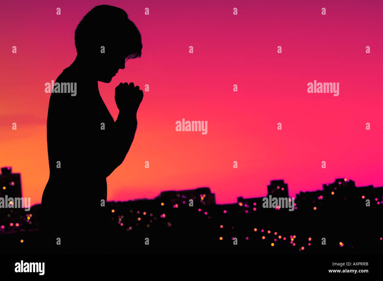 Women skyline silhouette hi-res stock photography and images - Alamy