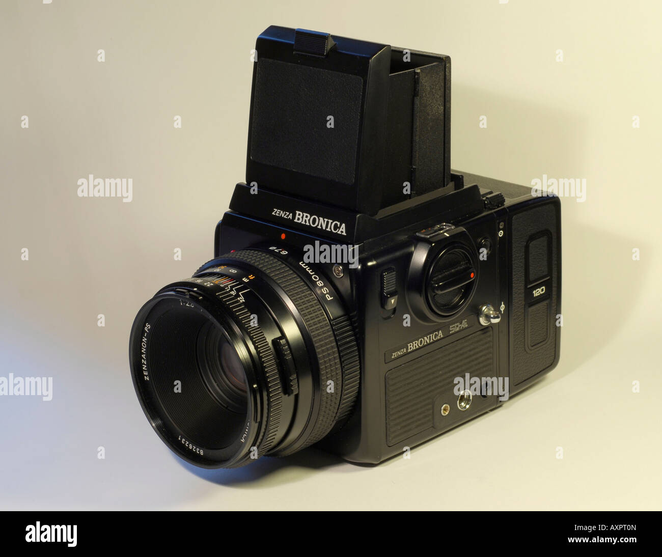 Bronica SQAi medium format camera with 80mm PS lens - EDITORIAL USE ONLY Stock Photo