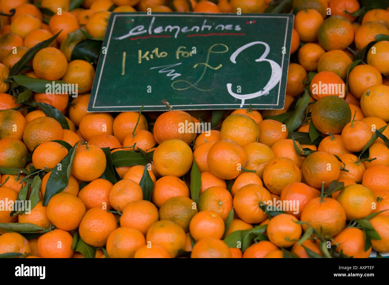 Clementines at market Stock Photo Alamy