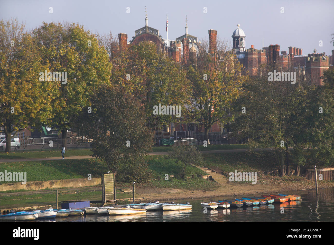 Europe UK gb england london surrey hampton court seen from across river