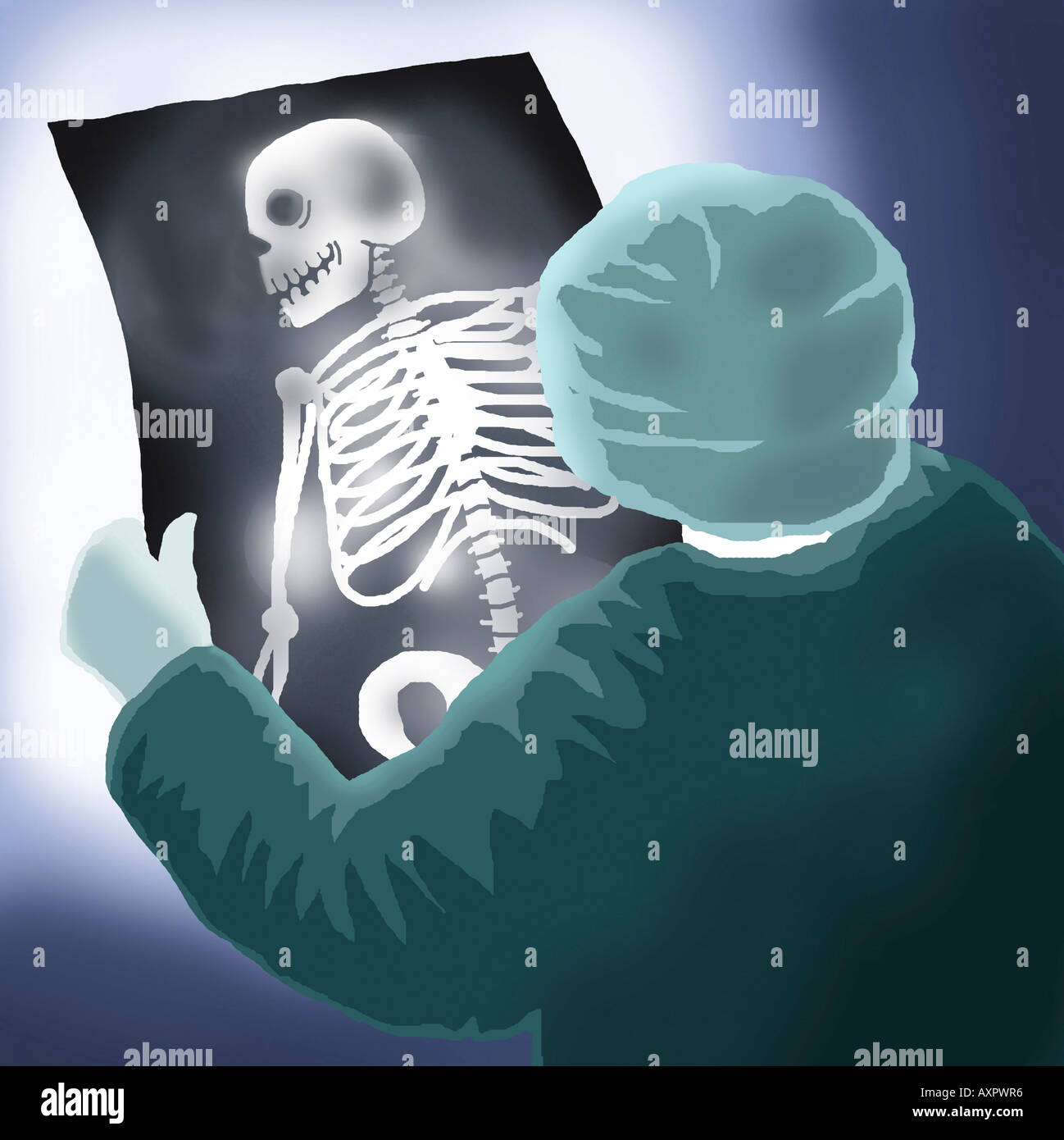 The X-Ray 2004 Linda Braucht (20th C. American) Computer graphics Stock ...