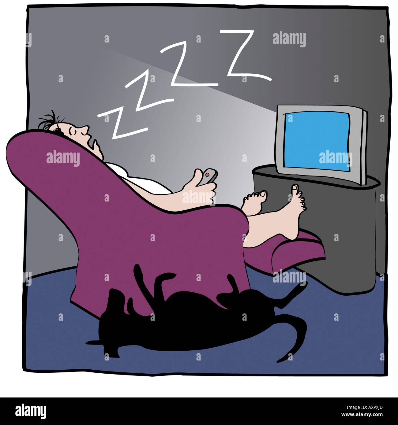 Television Junkie 2 Linda Braucht (20th C. American) Computer Graphics