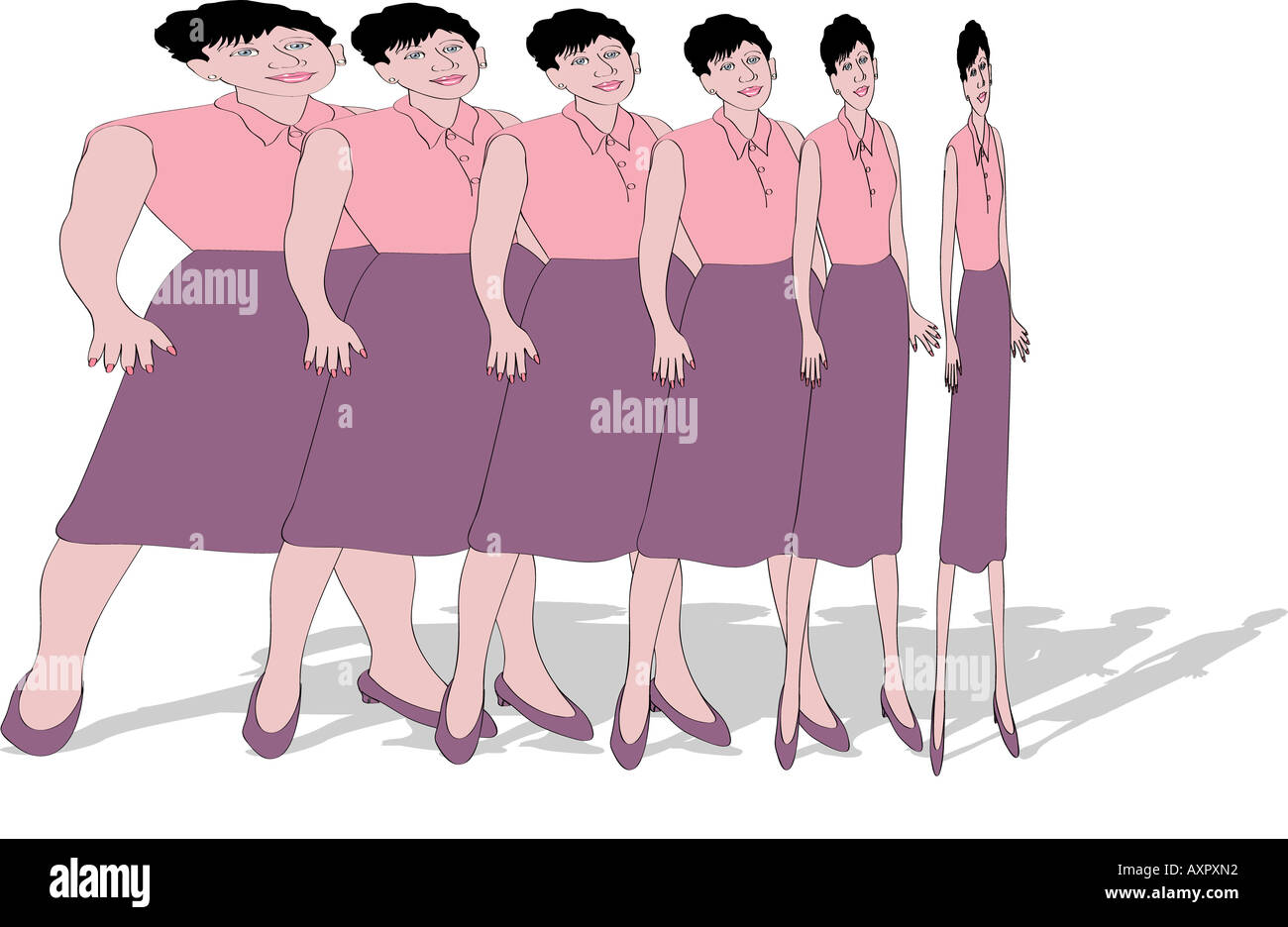 Woman computer shadow Cut Out Stock Images & Pictures - Alamy