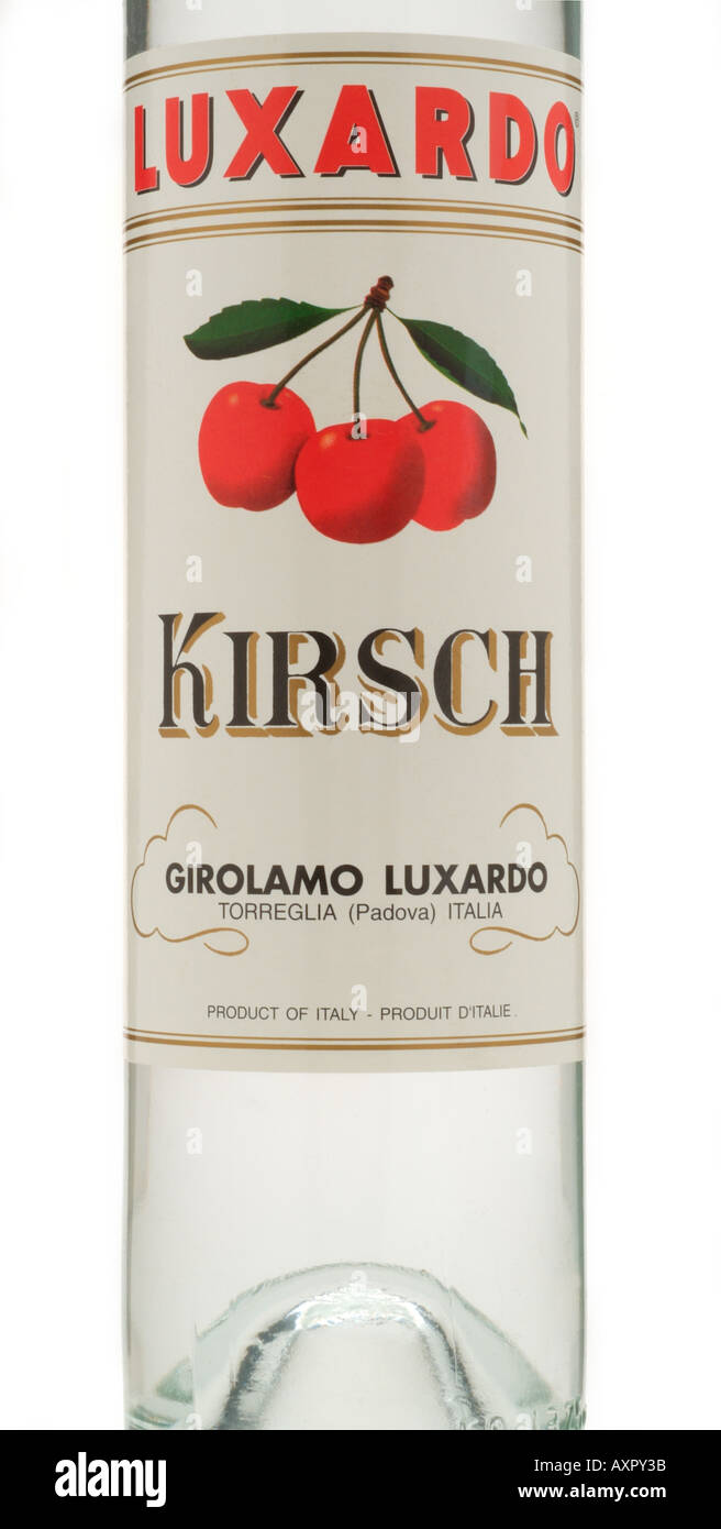 luxardo kirsch girolamo torreglia padova italy italia cherry brandy Stock Photo