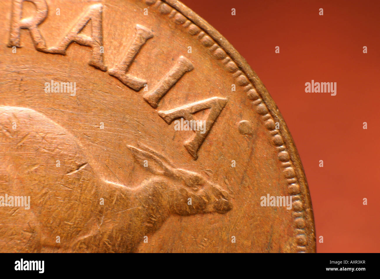 1953 Australian Half Penny Stock Photo Alamy