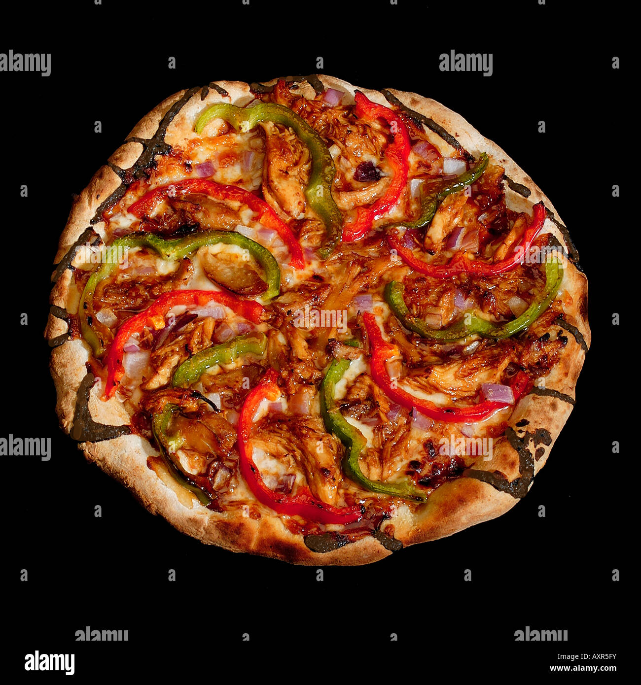 pizza with peppers Stock Photo Alamy