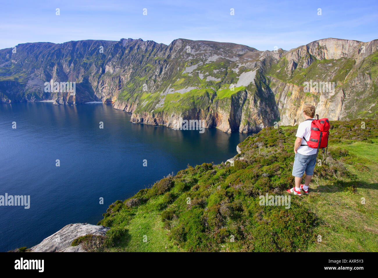 Enjoying the view Stock Photo