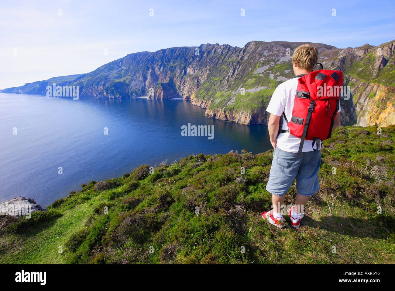 Enjoying the view Stock Photo