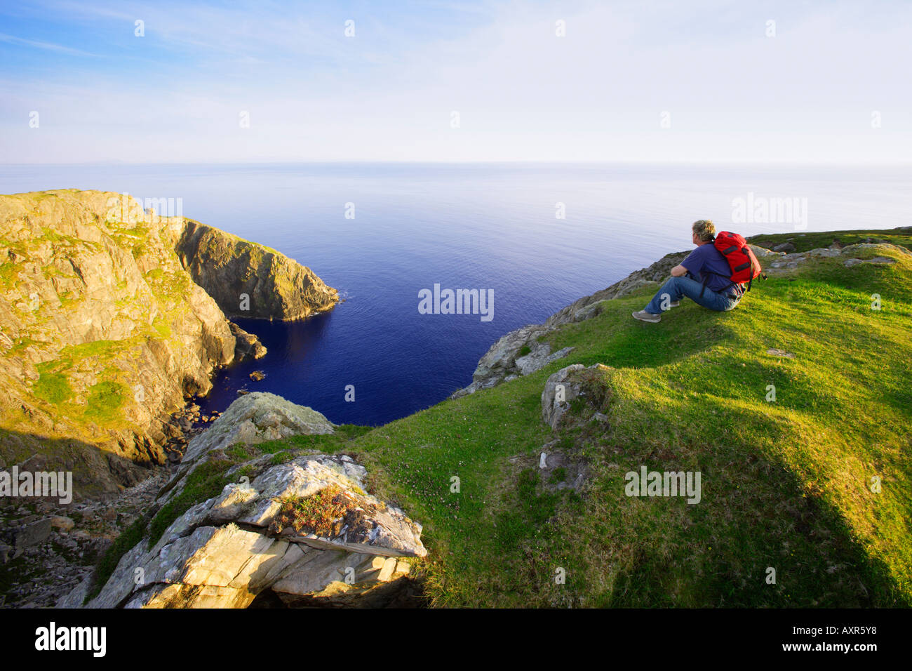 Enjoying the view Stock Photo