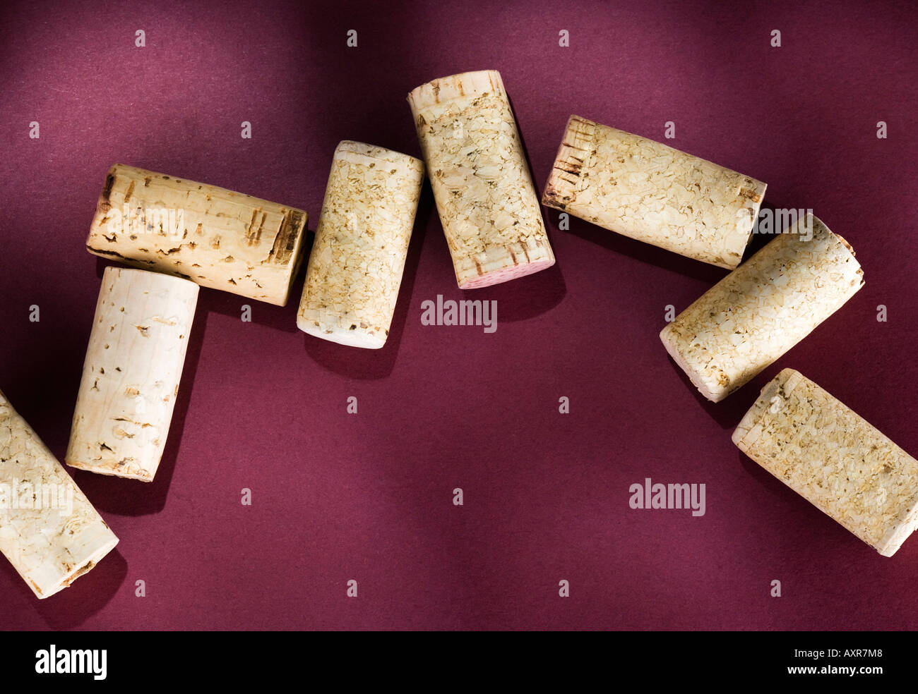 Wine bottle corks Stock Photo