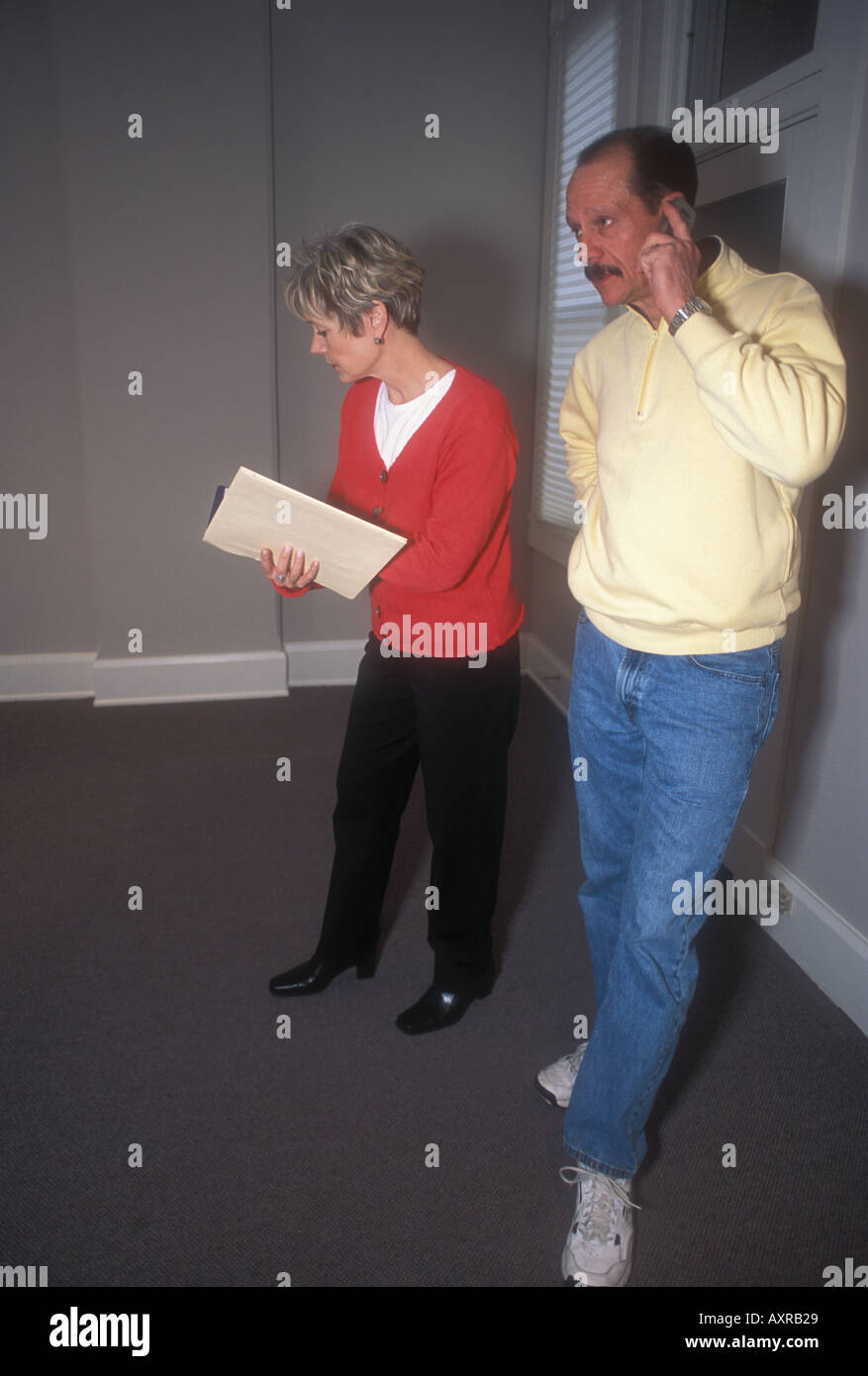 Couple Examining  Room Stock Photo