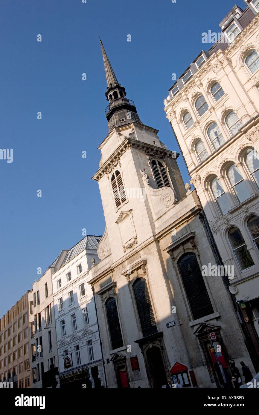 St Martins Church Ludgate Hill built by Sir Christopher Wren, London GB UK Stock Photo