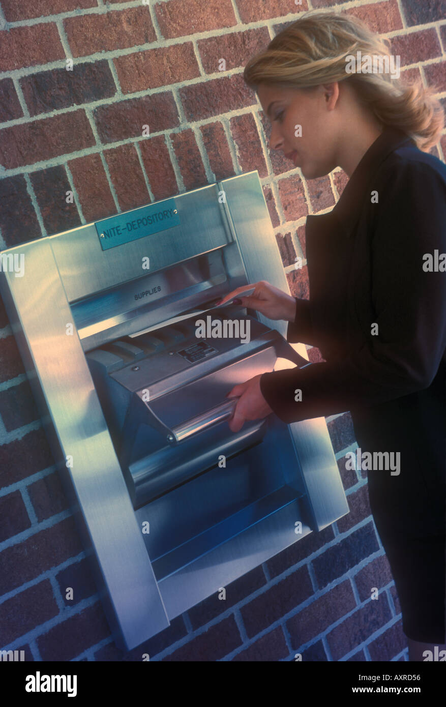 Night deposit box hi-res stock photography and images - Alamy