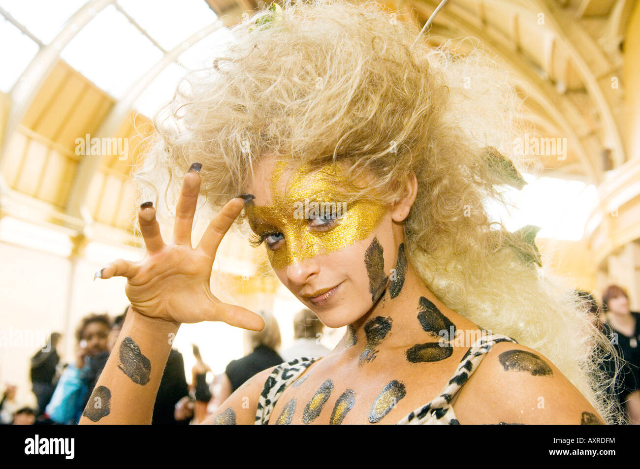Hair and beauty show held at the Winter gardens,Blackpool Stock Photo