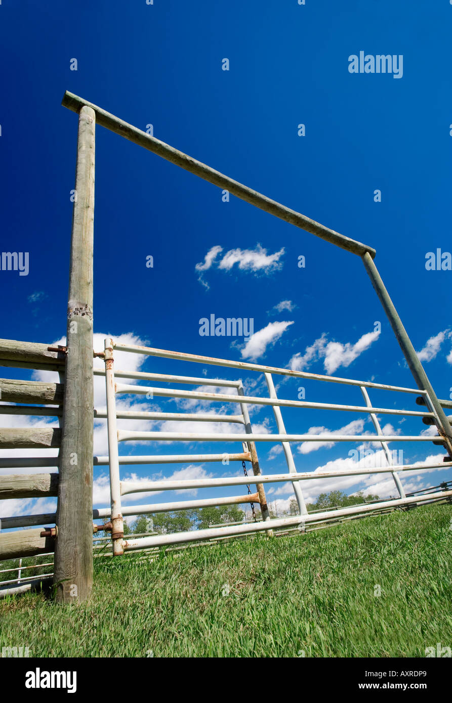Ranch entrance Stock Photo