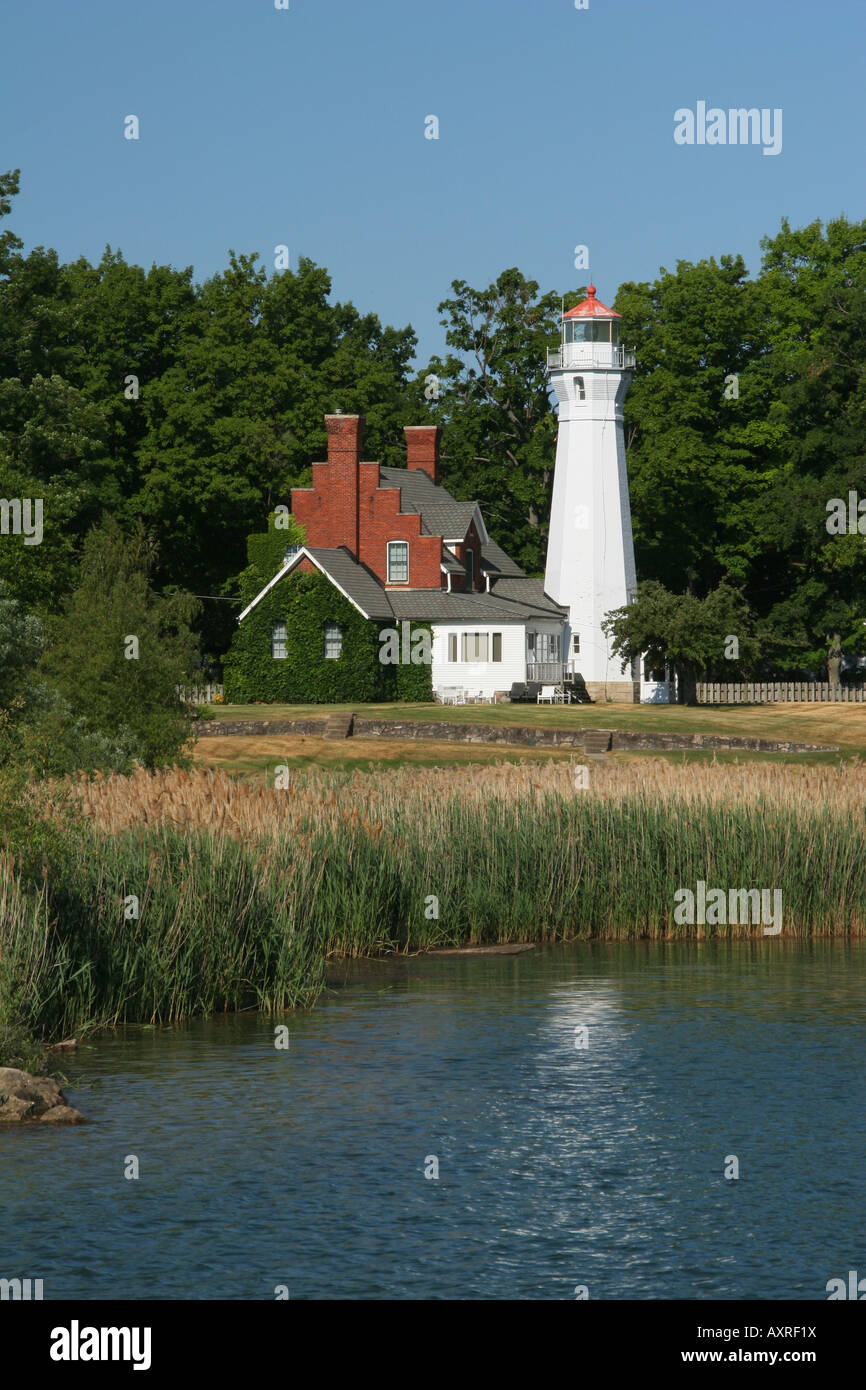 Port Sanilac Lighthouse Port Sanilac Michigan Stock Photo Alamy