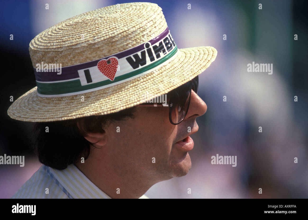 Wimbledon championships hat hi-res stock photography and images - Alamy