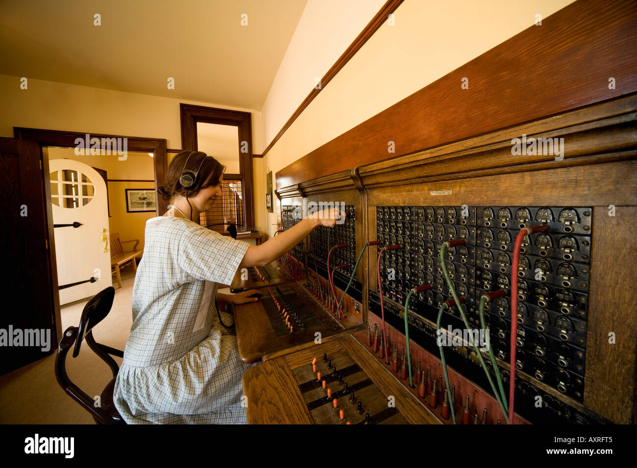 Switchboard operator Stock Photo