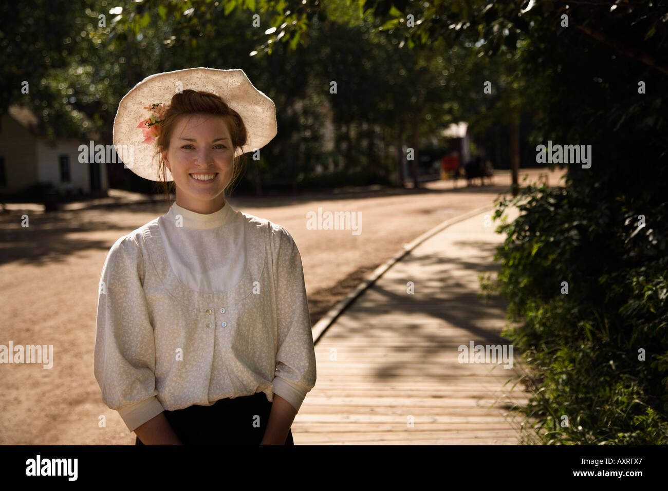 Woman in period costume Stock Photo - Alamy