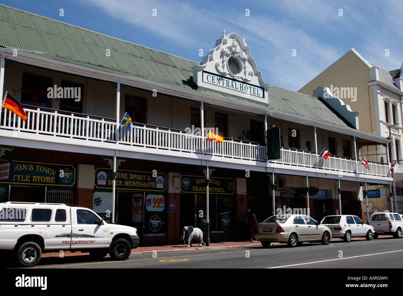 the central hotel st george street simons town false bay seaboard western cape province south africa Stock Photo