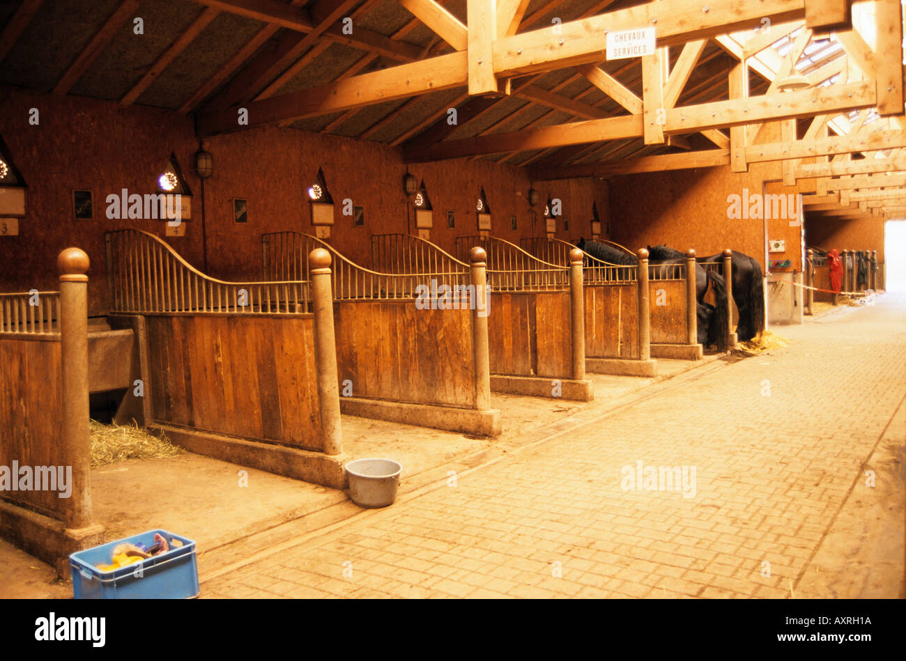 horse stable Stock Photo