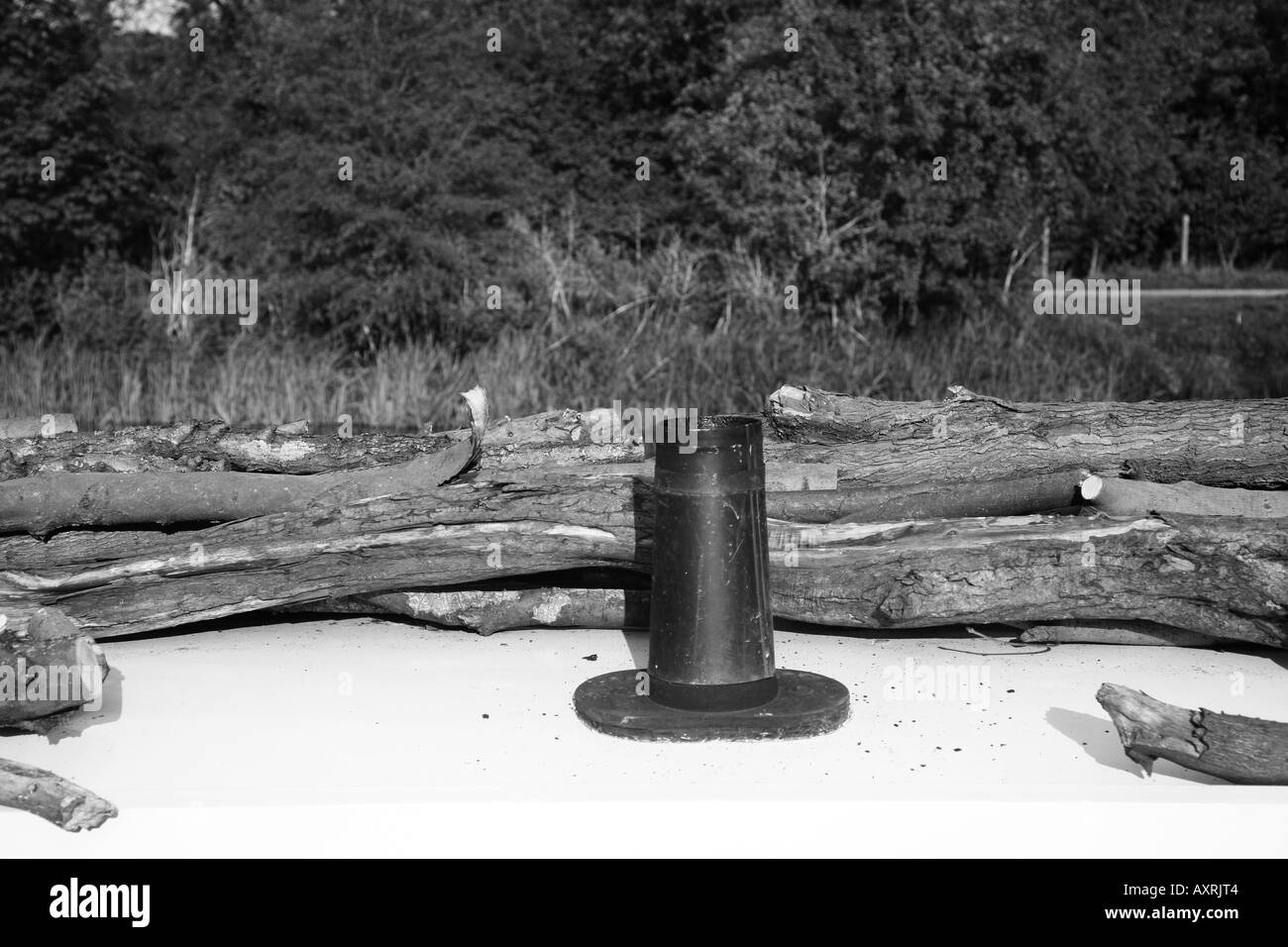 Narrow boating Black and White Stock