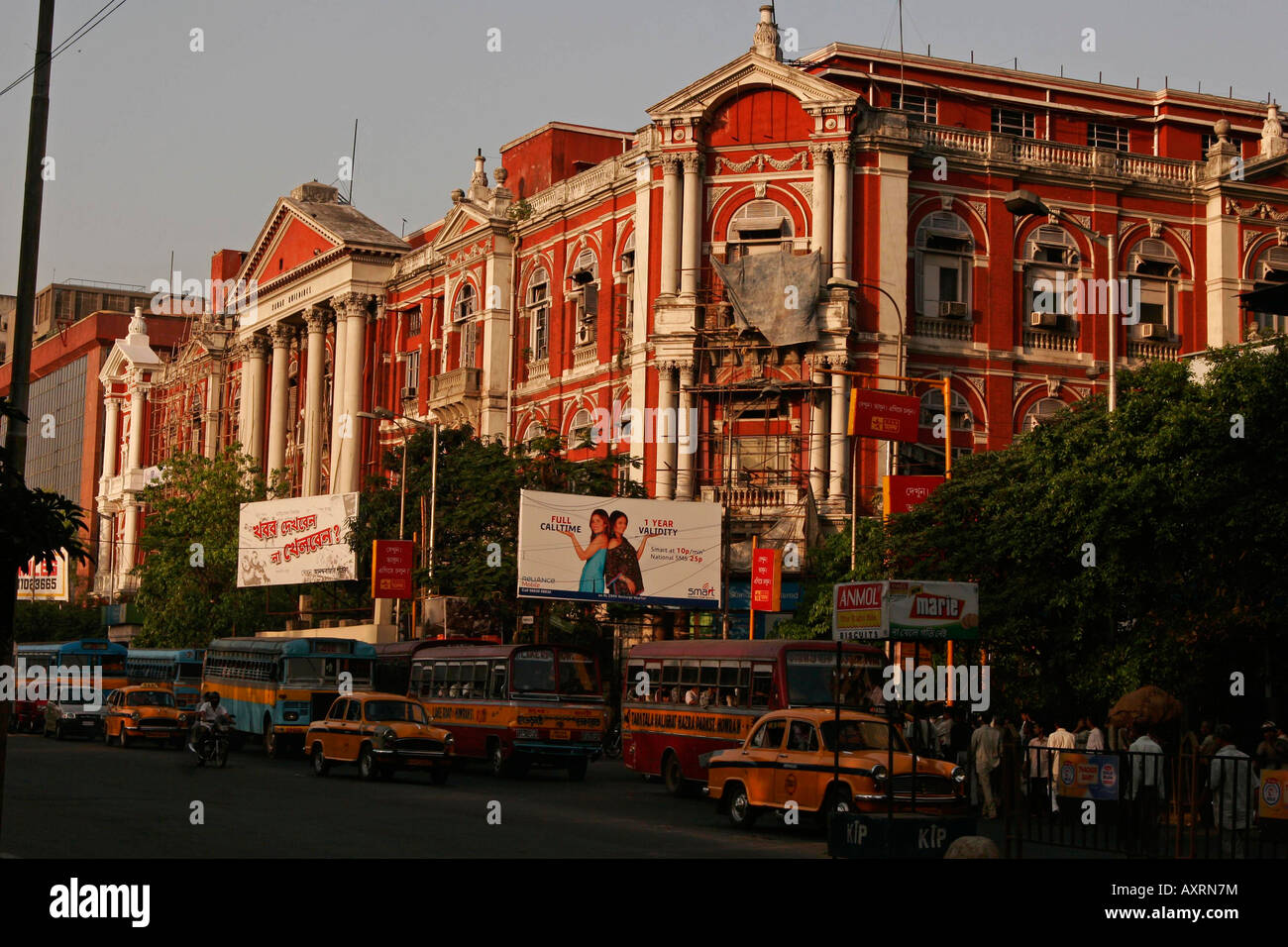 traffic jam in Kolkata India Stock Photo