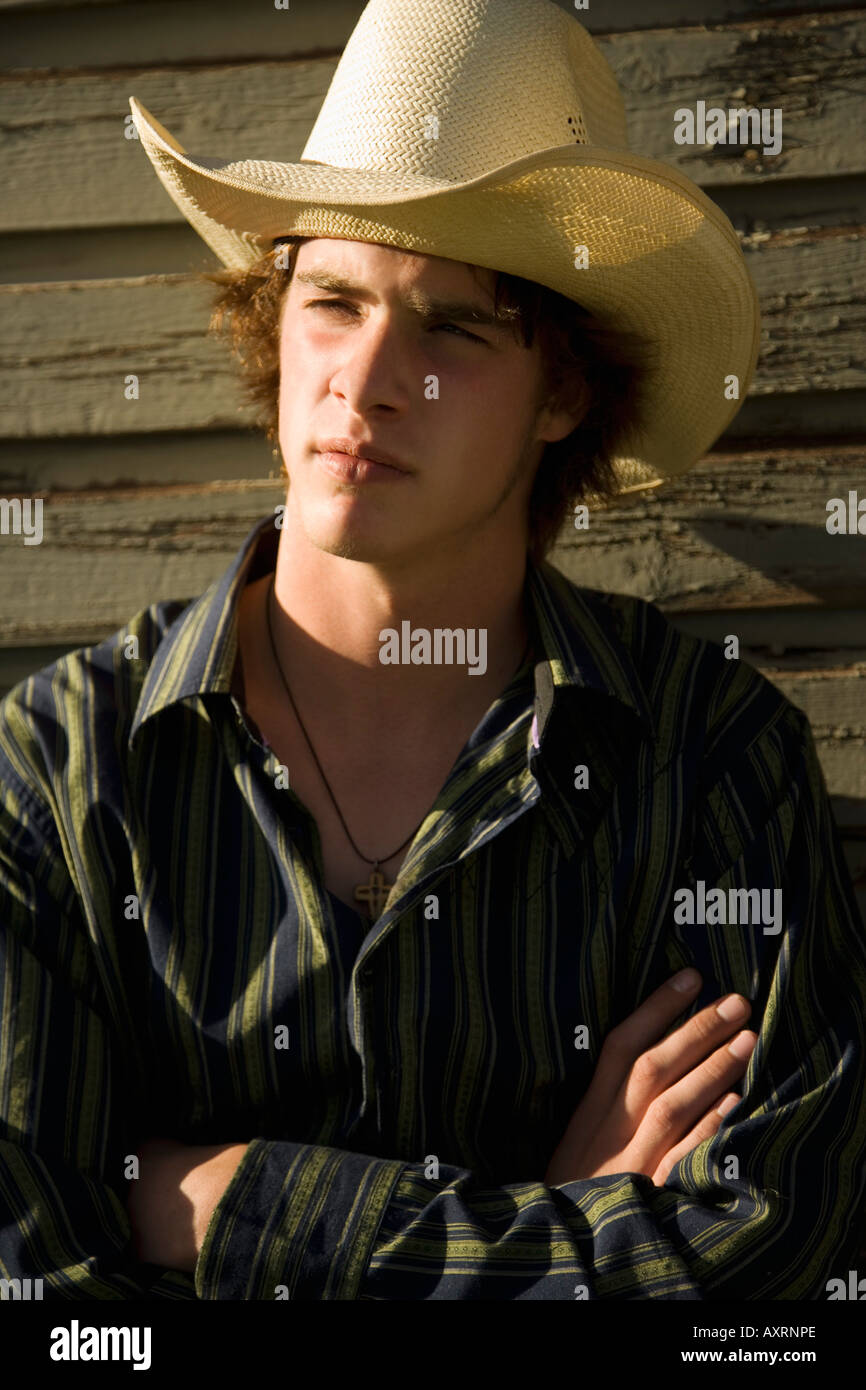 Young cowboy Stock Photo