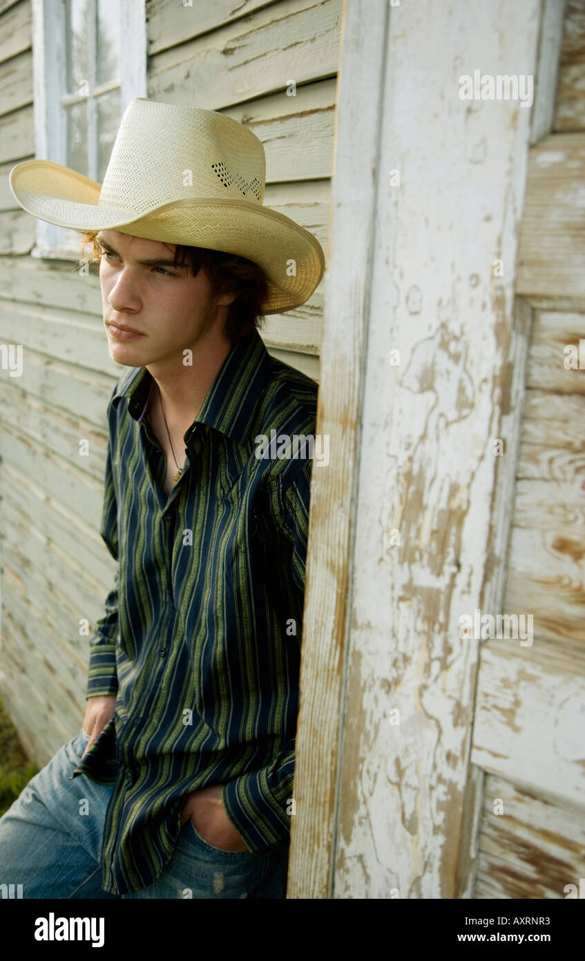 Young cowboy Stock Photo
