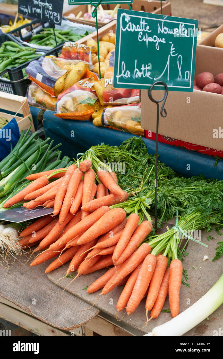 Vegetables for sale at Honfleur Market Normandy France Stock Photo Alamy
