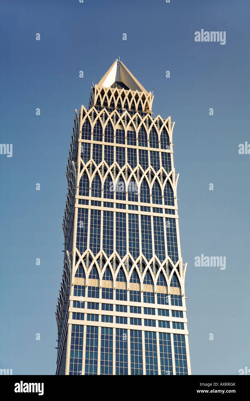 Dubai Sheikh Zayed Road skyscraper Stock Photo